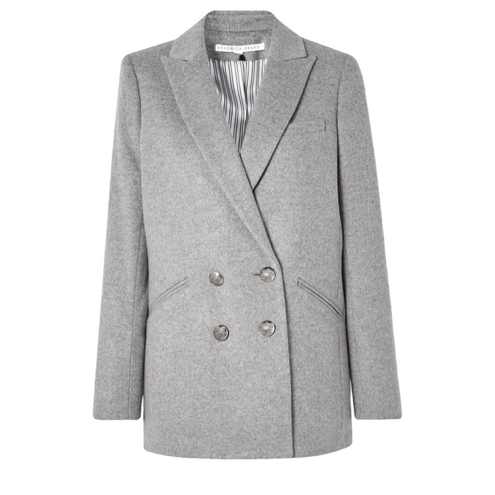 Veronica Beard Oria Dickey Jacket Heather Gray size 0